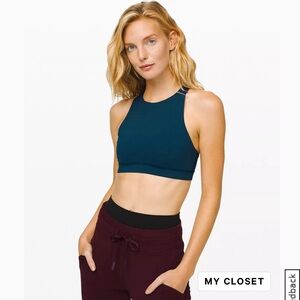 Lululemon Energy Bra High Neck—Medium Support, B/C Cup—color’night dive —size 4